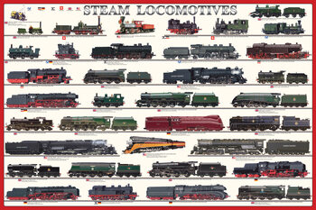 Poster Locomotive a vapore