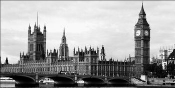 Londen - Houses of Parliament and Big Ben Kunstdruk