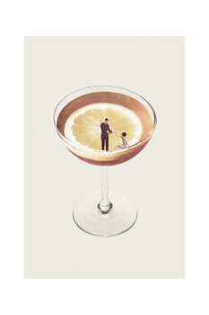 Stampa d'arte Maarten Léon - My drink needs a drink