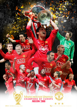 Poster 3D incorniciato MANCHESTER UNITED - 3D