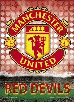 Ingelijste 3D-poster MANCHESTER UNITED - glory