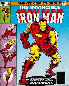 Poster MARVEL - iron man cover