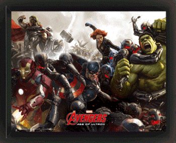 3D Poster Marvel's The Avengers 2: Age of Ultron - Battle