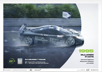 Kunstdruk Mclaren F1 Gtr - 24H Le Mans - 100th Anniversary - 1995