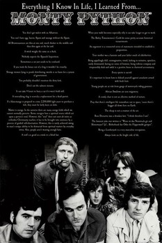 Poster Monty Python - everything i know in life