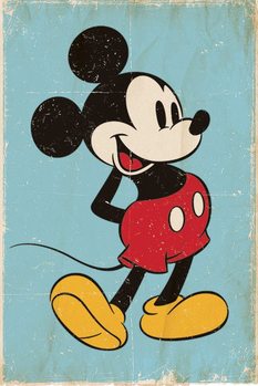 Poster Musse Pigg (Mickey Mouse) - Retro