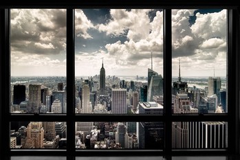 Poster New York - window