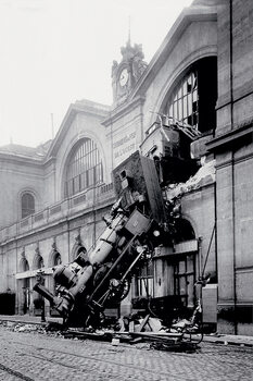 Poster Olyckan vid Gare Montparnasse (1895)