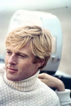 Canvastavla On The Set, Robert Redford, The Way We Were 1973 Directed By Sydney Pollack