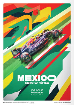 Kunstdruk Oracle Red Bull Racing - Sergio Pérez - Mexican Gp