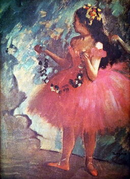 Poster Painting titled 'Dancer in a Rose Dress'