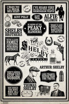 Poster Peaky Blinders - Infographic