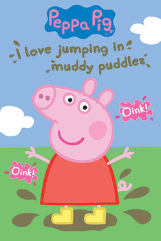 Poster Peppa Wutz - Muddy Puddle