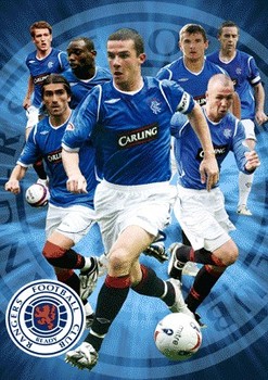Gerahmtes 3D-Poster Rangers - players