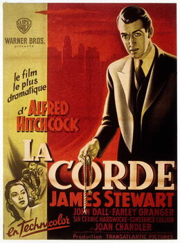 Poster Rope by Alfred Hitchcock, 1948