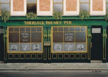 Sherlock Holmes Pub Kunstdruk