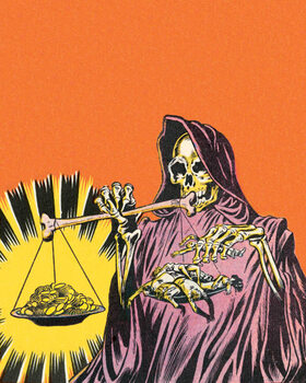 Poster Skeleton witch