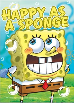 Ingelijste 3D-poster SPONGEBOB