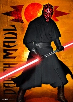 3D Poster STAR WARS - darth maul
