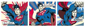 Poster SUPERMAN - pop art triptych