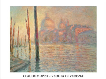 The Grand Canal and Santa Maria della Salute in Venice, 1908 Kunstdruk