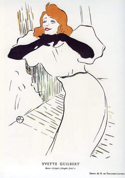 Poster The singer Yvette Guilbert