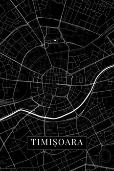 Poster Timisoara black
