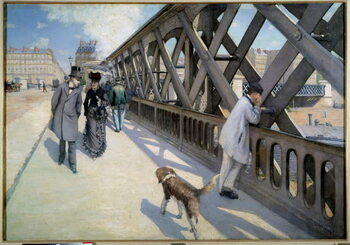 Poster View of the Pont de l'Europe in Paris in 1876