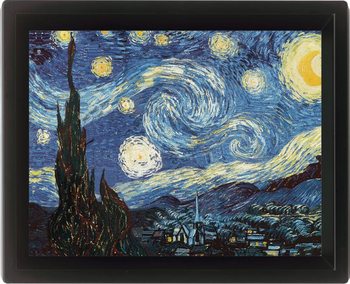 Framed 3D poster VINCENT VAN GOGH - starry night