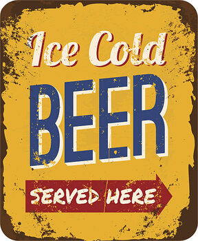Poster Vintage Beer Tin Sign