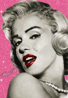 Ingelijste 3D-poster VMarilyn Monroe - wink 3D