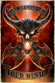 Poster Anne Stokes - warning loud