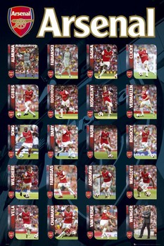 Poster Arsenal - squad profiles 2010/2011