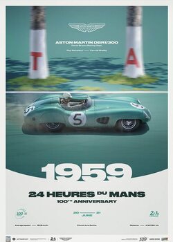 Imprimare de artă Aston Martin DBR1/300 - 24h Le Mans - 100th Anniversary - 1959