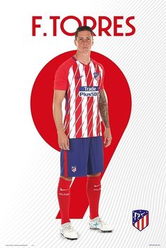 Poster Atletico De Madrid 2017/2018 -  F. Torres
