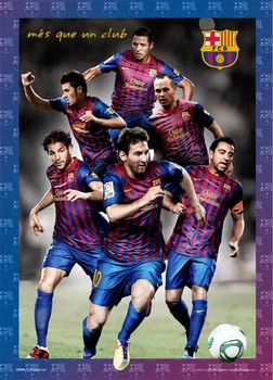 Barcelona - players 2012 Poster 3D