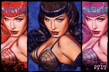 Poster Bettie Page - colours