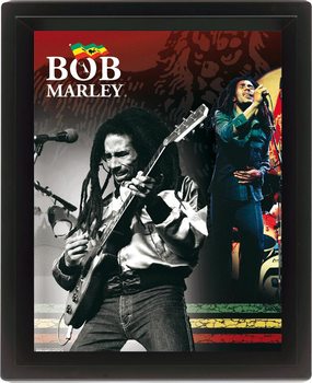 BOB MARLEY Poster 3D înrămat