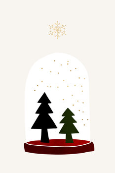 Poster Dancing Snowflakes