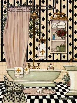 Imprimare de artă Elegant Bath II