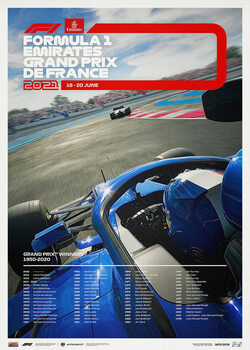 Imprimare de artă Formula 1 Emirates Grand Prix De France 2021 - Limited Edition