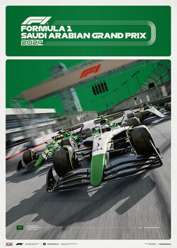Imprimare de artă Formula 1® - Saudi Arabian Grand Prix - 2024