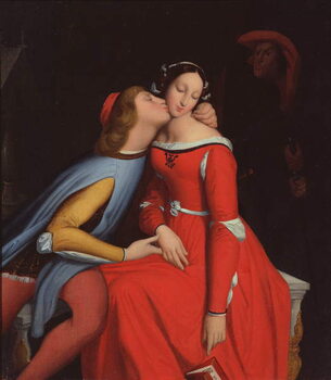 Tablou pe pânză Francesca da Rimini and Paolo Malatesta, 1819