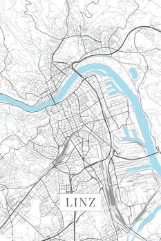 Poster Linz white