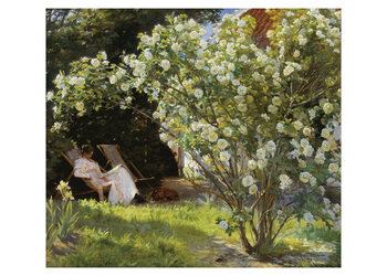 Imprimare de artă Marie in the Garden (The Roses)