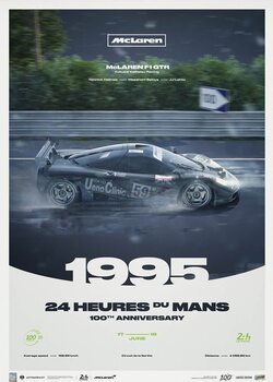 Imprimare de artă McLaren F1 GTR - 24h Le Mans - 100th Anniversary - 1995