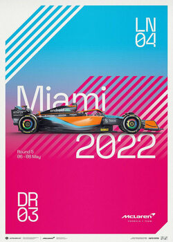 Imprimare de artă Mclaren Formula 1 Team - Miami 2022 - Limited Edition