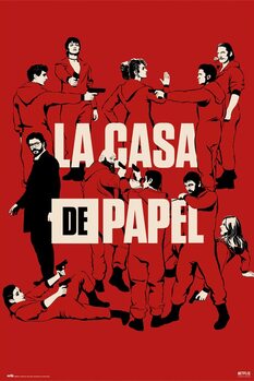 Poster Money Heist (La Casa De Papel) - All Characters