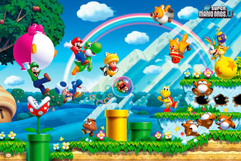 Poster Nintendo - mario bros U