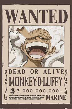 Poster One Piece - Wanted Luffy